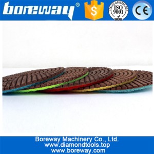 China wholesale 4inch Copper polishing pad for stone surface polishing manufacturer