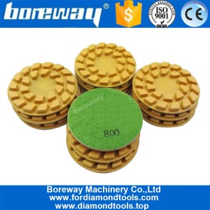 China 4inch resin bond diamond floor renew polishing pads from 50# to 3000# manufacturer