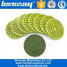 China 4inch thickened Diamond resin bond diamond floor polishing pads for granite marble manufacturer