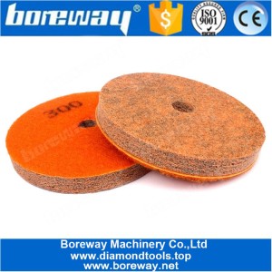 China 5 Inch 7 Step Sponge Abrasive Polishing Pads For Marble Granite manufacturer