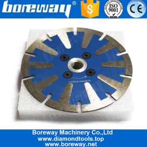 China 5 Inch Wet Use Circular Saw Blade Granite Cutting Concrete Cutting Disc with T Segment Protective Teeth manufacturer