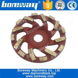 China 5 inch turbo diamond cup wheels for grinding concrete manufacturer