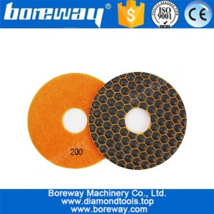 China 5inch 125MM Diamond Dry Polishing Pad for Angle Grinder Polishing Stone Granite Marble manufacturer