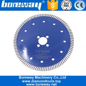 Китай 6 дюймов заводской магазин Turbo Dry диск лезвия для резки фарфора керамическая плитка гранит известняк мрамор мягкий камень производителя