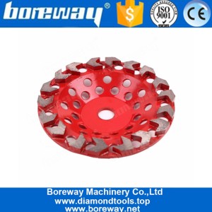 China 7 Inch Eighteen Arrow Segments Diamond Concrete Grinding Disc For Concrete Terrazzo Floor manufacturer