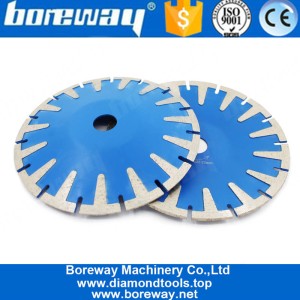 China 7 Inch T Protection Segment Concave Curved Blade Diamond Circular Cutting Disc Tool for Concrete Marble Granite Stone manufacturer