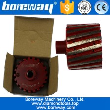 China 75mm 45T resin filled coarse diamond drum wheel for grinding and polishing the slab manufacturer