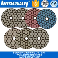 China 7Pcs/set 3inch Dry Diamond Polishing Pads 80mm Resin Bond Diamond Flexible Polishing Pads sanding disc polishing disc manufacturer