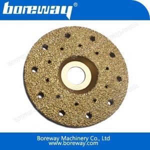 China Abrasive Cutting Wheel Diamond Brazed Grinding Cup Plate for Caststone manufacturer