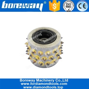 porcelana Alloy Bush Hammer Roller Of 45 Teeth Without Stand fabricante