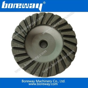 China Aluminum based single turbo diamond cup wheel manufacturer