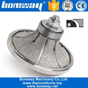 China B Shape Vaccum Brazed Diamond Router Bit For Marble Granite manufacturer