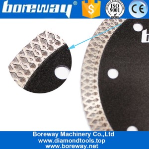 चीन Boreway उपकरण फैक्टरी मूल्य पत्थर काटने के लिए चिकनी काटने जाल खंड ब्लेड उत्पादक