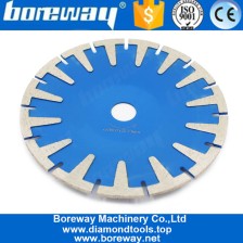 الصين Boreway 180mm 7 بوصة قطع الماس بليد مقعر منشار الرخام الماسي المنحني قرص منشار دائري مع شريحة T الصانع