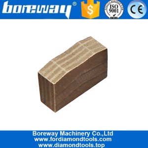 चीन ब्लॉक कटिंग के लिए Boreway 2000 मिमी बेहतर कूलिंग ग्रेनाइट डायमंड सेगमेंट उत्पादक