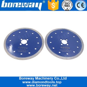porcelana Boreway 230mm Disco de cuchilla de corte de hormigón de piedra de granito con borde de turbina de diamante circular de diamante prensado en caliente fabricante