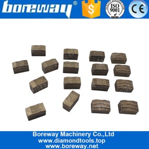 China Boreway 2500MM M Shaped Multi-Blade Diamond Blade Segment For Cutting Hard Granite manufacturer