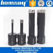 China 4Pcs Welded Diamond Drill Core Bits with 5/8-11 Thread for Drilling hard stone granite marble manufacturer