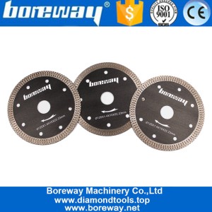 Chine Boreway 5inch Sintered Turbo Mesh Tile Diamond Saw Blade Disc For Granite Glass Cutting fabricant