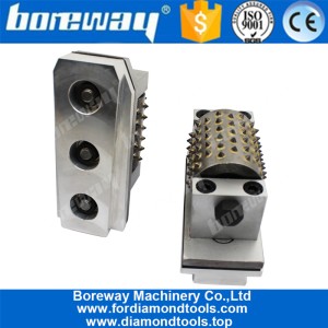 China Boreway 99S Litchi Surface Smooth Grinding Concrete Granite Stone Bush Hammer  Rollers Tools Suppliers manufacturer
