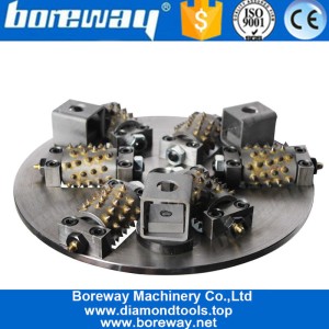 중국 Boreway D300x6Tx45S 부시 망치 표면 연삭 디스크 휠 도구 돌 화강암 대리석 콘크리트 바닥 연삭기 제조업체
