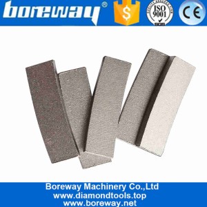 China Boreway D400mm Normales flaches Diamantfräsersegment mit langer Lebensdauer für Kreissägeblätter Hersteller