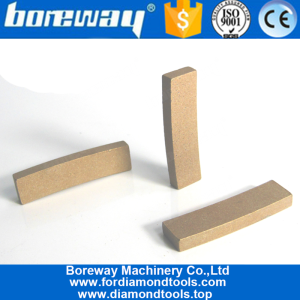 중국 대리석 절단 용 Boreway 다이아몬드 세그먼트, 수평 절단 다이아몬드 톱날 제조업체