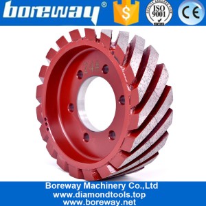चीन Boreway फैक्टरी मूल्य कृत्रिम कैलिब्रेटिंग प्रोफाइल व्हील क्वार्ट्ज इंजीनियर स्टोन ग्राइंडिंग टूल रोलर्स उत्पादक
