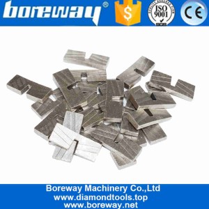 China Boreway High Efficiency Marble Cutting Notched Diamond Segment For Edge Cutting manufacturer