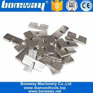 porcelana Segmento de diamante con muescas de corte de mármol de alta eficiencia Boreway para corte de bordes fabricante