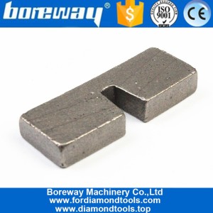 중국 화강암을위한 Boreway 고주파 용접 U 구멍 다이아몬드 가장자리 절단 세그먼트 제조업체
