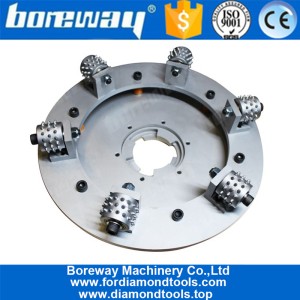China Boreway Hot Sell Rotary Bush Hammerplatte zum Granitschleifen Hersteller