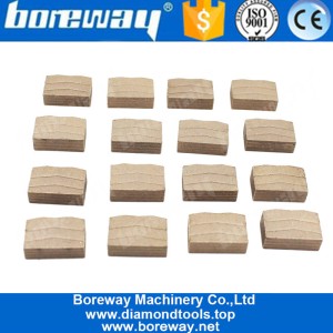 الصين Boreway Multiple purposes diamond tools of Stone Cutting Blade Segment for Granite Manufacturer الصانع