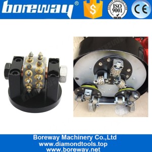 porcelana Boreway Redi-lock Bush Hammer Head Placa de hormigón para la máquina Husqvarna Proveedores fabricante
