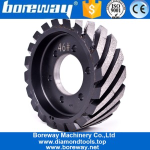 China Boreway Sale D190mm Metal Abrasive Tools Calibration Wheel Moed Rollers Tools for Smooth Moing Quartz Slab Stone fabricante