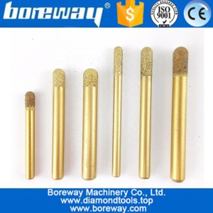China Boreway Superior Vacuum Brazed Diamond CNC engraving Router Bits Drill Tools for granite stone carving manufacturer