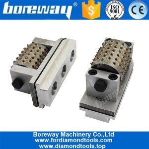 China Boreway Tungsten Carbide Fickert Diamond Bush Hammer Roller Tool for Automatic Grinding Machines manufacturer