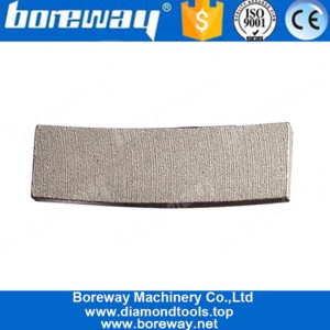 China Boreway Wet Use Bridge Cutting Diamond Flat Shape Segment for Slab Edge Cutting of Sandstone manufacturer