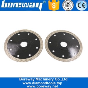 China Boreway Wholesale 105Mm Hot Press Sintered Turbo-Mesh Blade Diamond Saw Blade for Ceramic Tile Porcelain Glass Cutting manufacturer