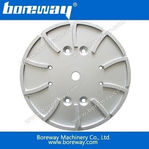 China Boreway 10inch 250MM diamond surface grinding plates for floor grinding machines manufacturer
