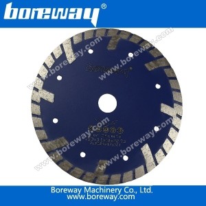 China Boreway diamond sintered continuous rim bevel turbo blades manufacturer