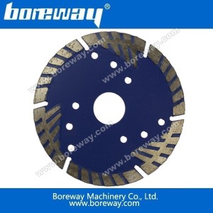 China Boreway diamond sintered segmented bevel turbo blades manufacturer