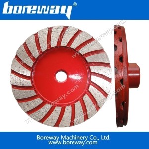 Chine Boreway roues turbo diamant tasse double couche fabricant