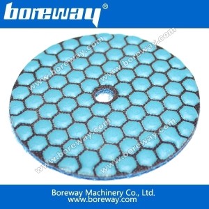 China Boreway hexagonal diamond dry polishing pads manufacturer
