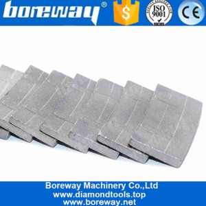 China Boreway ll Shape Design Diamond Saw Blade Segments For Various Hard Stone manufacturer
