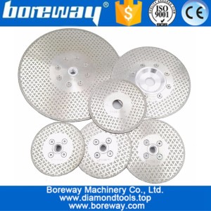 China 115MM-230MM Electroplated diamond saw disc for granite and marble manufacturer manufacturer