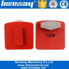 China China Factory Single Hexagon Segment Diamond Grinding Pad Shoe For Concrete Floor Husqvarna manufacturer