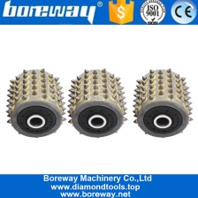 China China Manufacturer Rotary Fickert Concrete Bush Hammer Tool Grinding Roller Head With 99 Segment manufacturer