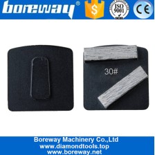 China China Großhändler Diamond Double Rectangle Segment Husqvarna Black Metal Bond Diamond Polierpads Hersteller