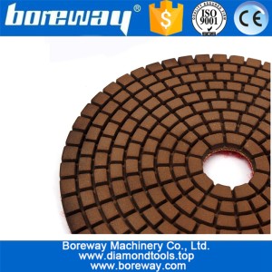 China Copper Bond Flexible diamond polishing pad for polishing stone concrete ceramic manufacturer